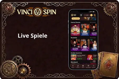 VinciSpin Live Spiele