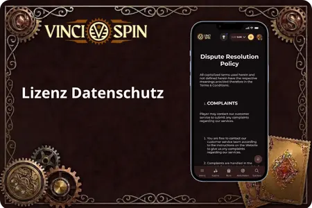 VinciSpin Lizenz Datenschutz