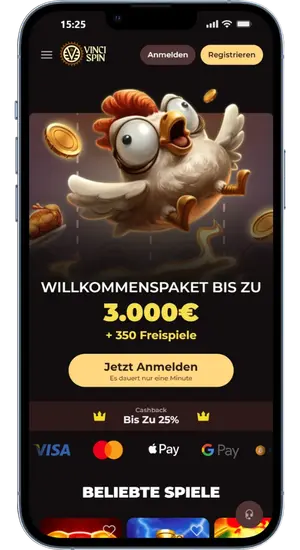 VinciSpin Seite öffnen