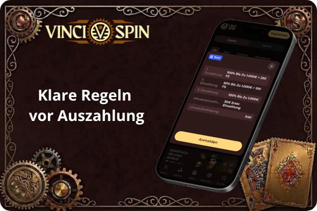 Bonusbedingungen und Anforderungen im VinciSpin Casino