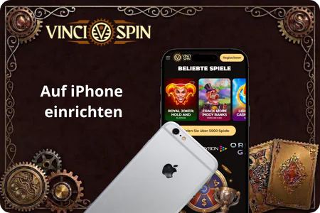 VinciSpin Casino auf dem iPhone über Safari einrichten